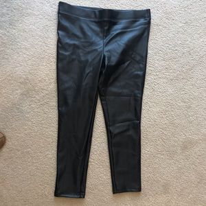 Never worn Loft faux leather pants